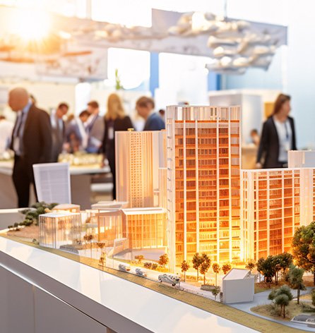 Feirão Imobiliário - maquetes de empreendimentos